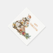 Serviette En Papier Bon thanksgiving rustique Citrouille Carré d'autom (Coin)