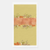 Serviette En Papier Bon thanksgiving Rustique Feuilles d'automne (Devant)