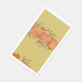 Serviette En Papier Bon thanksgiving Rustique Feuilles d'automne (Coin)