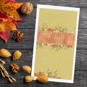 Serviette En Papier Bon thanksgiving Rustique Feuilles d'automne