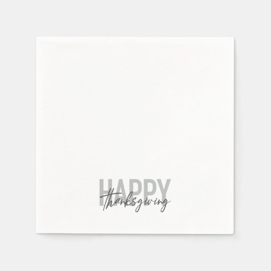 Serviette En Papier Bon thanksgiving simple, urbain, tendance, moderne (Devant)