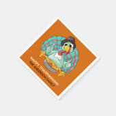 Serviette En Papier Bon thanksgiving Turquie (Coin)