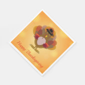 Serviette En Papier Bon thanksgiving Turquie Orange (Coin)