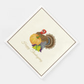 Serviette En Papier Bon thanksgiving Turquie Parti des raisins Citroui (Coin)