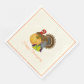 Serviette En Papier Bon thanksgiving Turquie Parti des raisins Citroui (Coin)