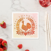 Serviette En Papier Bon thanksgiving Turquie serviettes (En situation)