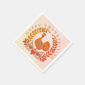 Serviette En Papier Bon thanksgiving Turquie serviettes (Coin)