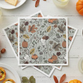 Serviette En Papier Bon thanksgiving Vache Crâne automne récolte