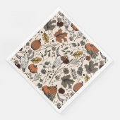 Serviette En Papier Bon thanksgiving Vache Crâne automne récolte (Coin)