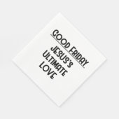 SERVIETTE EN PAPIER BON VENDREDI, LES ULTIMATES DE JÉSUS AIMENT (Coin)