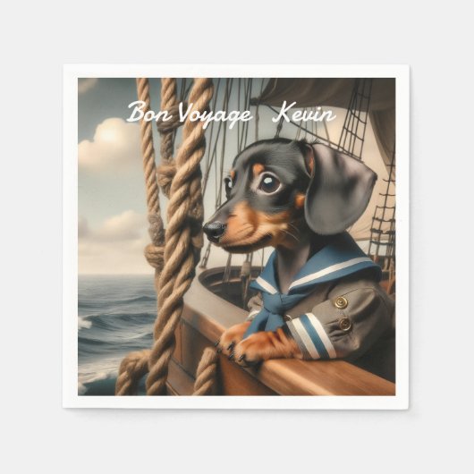 SERVIETTE EN PAPIER BON VOYAGE (Devant)