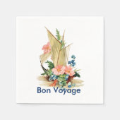 Serviette En Papier Bon Voyage Party, Oriental Junk Sailboat (Devant)
