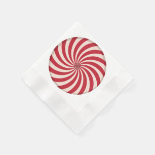 Serviette En Papier Bonbon à la menthe poivrée
