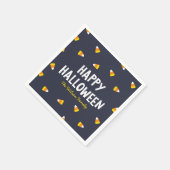 Serviette En Papier Bonbon bleu foncé Corn Halloween heureux (Coin)