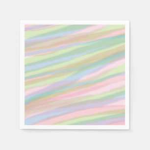 Serviette En Papier Bonbons de coton couleur papier rayé serviette