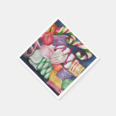 Serviette En Papier Bonbons de Noël mixtes (Coin)