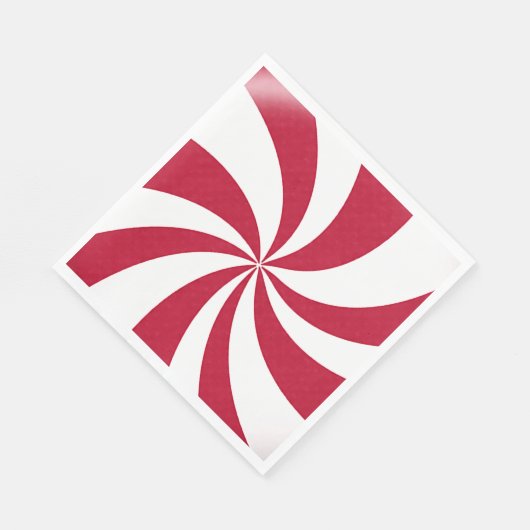 Serviette En Papier Bonbons de Noël Peppermenthe (Coin)