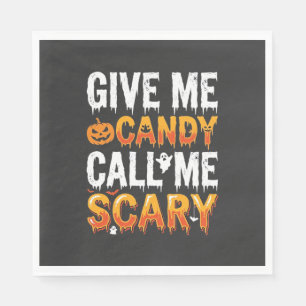 Serviette En Papier Bonbons Halloween Création Fantôme Effrayant_1