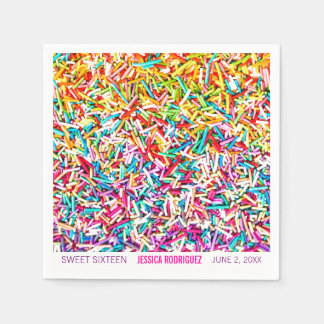 Serviette En Papier Bonbons Thème Partie Napkin Sprinkles Sweet 16