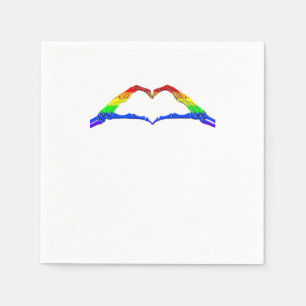 Serviette En Papier Bone Hands Heart Classic