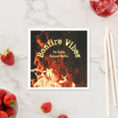 Serviette En Papier Bonfire Party | (En situation)