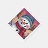 Serviette en papier Bonhomme de neige (Coin)