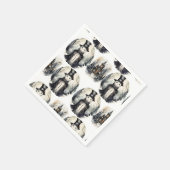 Serviette En Papier bonhomme de neige gothique (Coin)