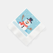 Serviette en papier bonhomme de neige pour fête de (Coin)