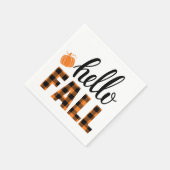 Serviette En Papier Bonjour automne (Coin)
