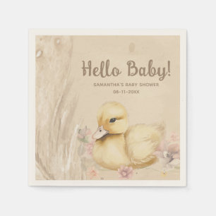 Serviette En Papier Bonjour bébé ! baby shower boho
