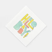 Serviette En Papier Bonjour bébé Bienvenue à nouveau-né Naissance bébé (Coin)