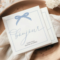 Bonjour Bébé Blue Paris Tour Eiffel Baby shower