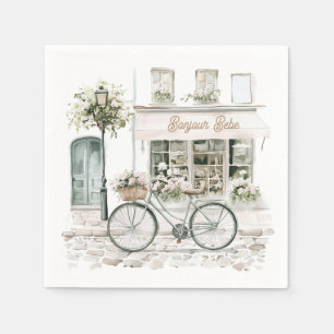 Serviette En Papier Bonjour Bebe French Baby Shower