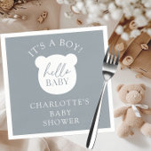 Serviette En Papier Bonjour bébé ours C'est un garçon