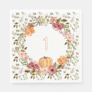 Serviette En Papier Bonjour Citrouille papier serviettes Citrouille pr