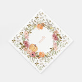 Serviette En Papier Bonjour Citrouille papier serviettes Citrouille pr (Coin)