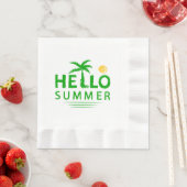 Serviette En Papier Bonjour été (En situation)