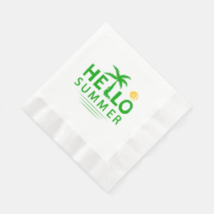 Serviette En Papier Bonjour été