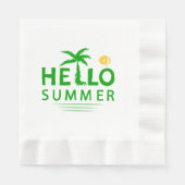 Serviette En Papier Bonjour été (Devant)