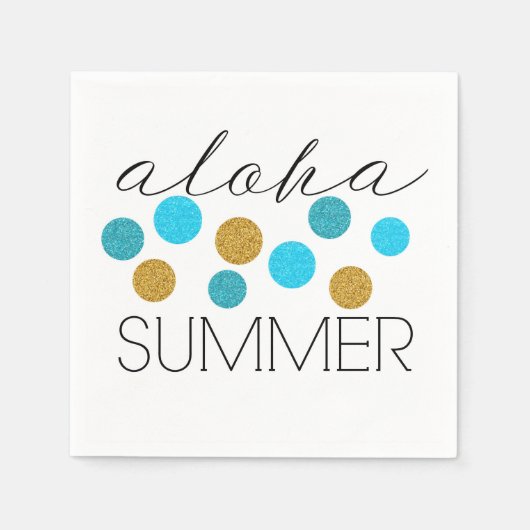 Serviette En Papier Bonjour été (Devant)