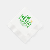 Serviette En Papier Bonjour été (Coin)