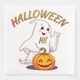Serviette En Papier Bonjour ! Halloween