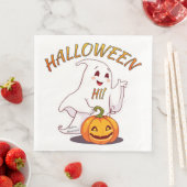 Serviette En Papier Bonjour ! Halloween (En situation)