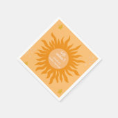 Serviette En Papier Bonjour soleil ici vient le Baby shower fils (Coin)