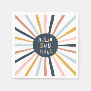 Serviette En Papier Bonjour Sunshine