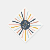 Serviette En Papier Bonjour Sunshine (Coin)