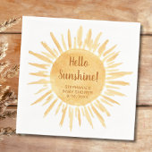 Serviette En Papier Bonjour Sunshine Boho Baby shower