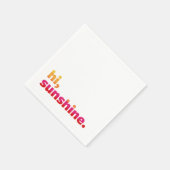 Serviette En Papier Bonjour, Sunshine. Cocktail de fête d'été (Coin)