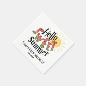 Serviette En Papier Bonjour Sweet Summer Pool Party (Coin)