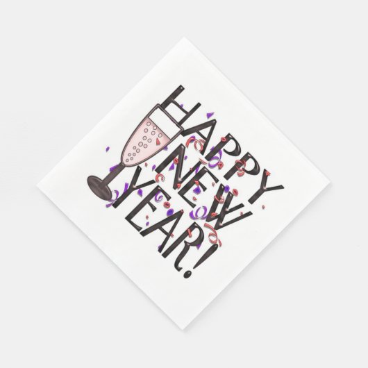 Serviette En Papier Bonne année (Coin)